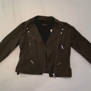 Club Monaco, With Tags, Olive Moto Jacket